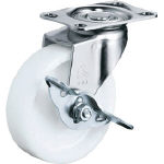 ハンマー Eシリーズ自在ブレーキ付ナイロン車40mm【415E-N40-BAR01】(キャスター・プレート式ナイロン車)