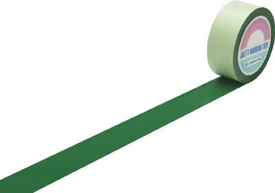 緑十字 ラインテープ（ガードテープ） 緑 50mm幅×100m 屋内用【148052】(テープ用品・ラインテープ)【..