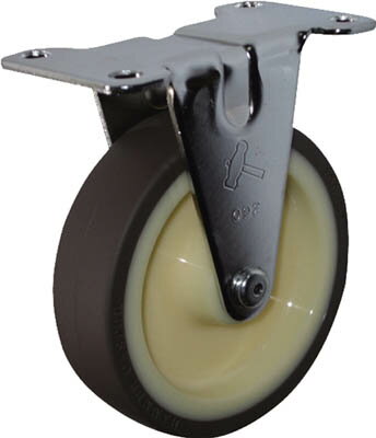 ハンマー Eシリーズ固定ウレタン車100mm【420ER-UR100-BAR01】(キャスター・プレート式ウレタン車)