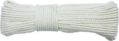 ユタカ ロープ 綿ロープ3ツ打 6φ×10m【A-61】(ロープ・ひも・ロープ)