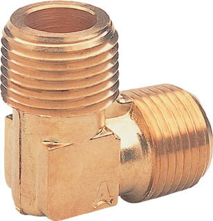 ASOH 外ネジエルボ PT1／2【LM-1044】(流体継手・チューブ・エア配管継手)