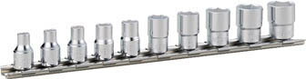 Socket Wrench - TONE ソケットセット（6角・ホルダー付） 10pcs【HS210】(レンチ・スパナ・プーラ・ソケット)【送料無料】