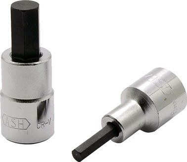 ASH ソケットレンチ用ヘキサゴンソケット12．7□×5mm【VX4005】(レンチ・スパナ・プーラ・ヘキサゴンソケット)(4.0)