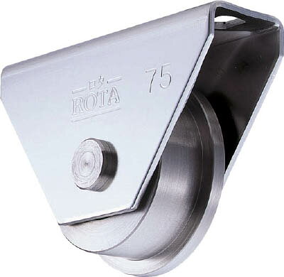 【メーカー型番】WBS-0507【JANコード】4942624123535【ブランド】ヨコヅナ【特徴】●ベアリング内蔵で、耐久性に優れます。　●枠と車との間にスペースを設けているため、レールに多少のゆがみやズレがあってもスムーズに開閉します。【用途】●門扉・工場・出入口用扉・各種倉庫など。【仕様】●許容荷重(kgf):100●車輪径(mm):50●車輪幅(mm):20●取付高H(mm):65●取付座A×B(mm):100×33●取付穴径P(mm):2-11×15●高さ(mm):65●梱包数(個):30●質量(kg):0.45●許容荷重(daN):98●取付ピッチX(mm):70【材質／仕上】●枠:ステンレス（SUS304）●車輪:ステンレス（SUS303）【セット内容／付属品】【注意】【原産国】日本【送料について】北海道、沖縄、離島は送料を頂きます。