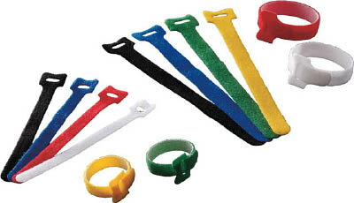 TRUSCO マジックケーブルタイ 幅16mmX長さ210mm白【TRMGT-210W】(電設配線部品・ケーブルタイ)