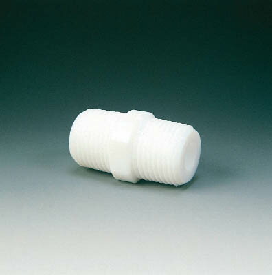 フロンケミカル ニップル 3／4X3／4【NR0089-09】(理化学・クリーンルーム用品・特殊継手)【送料無料】