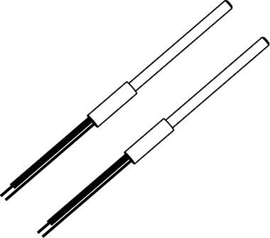 白光 ヒーター 26V−65W 2本入【A1578】(はんだ・静電気対策用品・電気はんだこて)