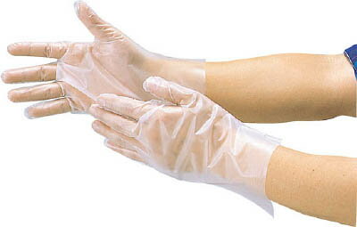 TRUSCO ポリエチレン製使い捨て手袋 Mサイズ【DPM-1833】(作業手袋・使い捨て手袋)