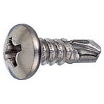 TRUSCO ドリルねじナベ 板金用 ステンレス M4X30 19本入【SPJ-30】(ねじ・ボルト・ナット・ドリルねじ)