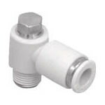 【メーカー型番】GWL8-10-T【JANコード】4547431020826【ブランド】CKD【特徴】●難燃性樹脂（UL-94規格V-0相当）標準+黄銅部ニッケルメッキ+ネジ部シール材標準塗布【用途】●片口ターンエルボ　チューブ+オネジ【仕様】●適合チューブ外径D(mm):8●接続口径:R3/8●質量(g):46●使用圧力範囲：−100kPa〜1.0MPa●流体温度:-10〜60℃(凍結なきこと)●Y形プラグ+チューブ【材質／仕上】●本体：黄銅（無電解ニッケルメッキ処理）+ポリブチレンテレフタレート（PBT）●シールゴム：ニトリルゴム【セット内容／付属品】【注意】【原産国】日本【送料について】北海道、沖縄、離島は送料を頂きます。