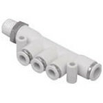 CKD ニュージョイント マニホールド【GWMF46-6】(流体継手・チューブ・チューブ継手)