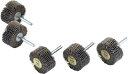 TRUSCO 軸付ソフトホイール 外径80X厚25X軸6 5個入 80♯【YS825 80】(研削研磨用品・フラップ軸付ホイール)【送料無料】