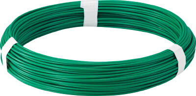 TRUSCO カラー針金 ビニール被覆タイプ グリーン 線径1．6mm【TCW-16GN】(建築金物・工場用間仕切り・針金)