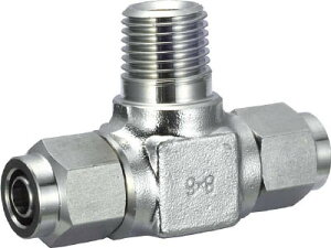 TRUSCO SUSブランチティ 適用チューブ径10X8 ねじR3/8【TS10-03MT】(管工機材・小径配管継手)【送料無料】