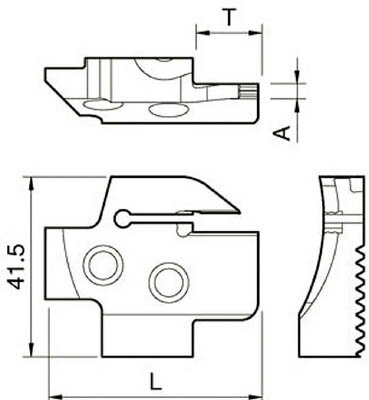樂天商城 - 京セラ 溝入れ用ホルダ 【KGDFR-25-3A-C】(旋削・フライス加工工具・ホルダー)【送料無料】
