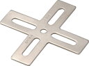 TRUSCO ジョイント金具24型フラット ステン寸法105X100 穴数5【TK24-FX4S】(建築金物・工場用間仕切り・ジョイント金具)