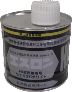 エスロン 接着剤NO83Sホワイト 500g【S835G】(接着剤・補修剤・配管用シール剤)