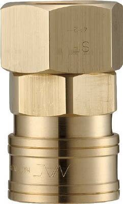 ナック クイックカップリング AL40型 真鍮製 オネジ取付用【CAL46SF2】(流体継手・チューブ・カップリング)【送料無料】