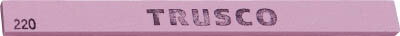 【メーカー型番】TPK-1-220【JANコード】4989999174724【ブランド】TRUSCO 　【特徴】●プレス金型などの乾式使用に最適です。●PA（ピンクアランダム）砥粒を使用し研削力に優れます。【用途】●プレス金型の研磨作業。●機械加工の仕上げ。【仕様】●粒度(#):220●色:桃色●長さ(mm):150●幅(mm):13●厚み(mm):5●質量(g):200●粗仕上げ＃80・中仕上げ＃120・仕上げ＃220【材質／仕上】●Al2O3●SiO2【セット内容／付属品】【注意】●湿式での使用も可能です。【原産国】日本【送料について】北海道、沖縄、離島は送料を頂きます。