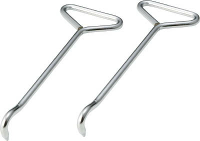 TRUSCO マンホ−ル用取手（2本セット）【TMT-01】(水道・空調配管用工具・配管用工具)