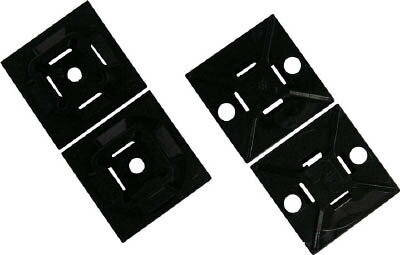 パンドウイット マウントベース アクリル系粘着テープ付き 耐候性黒【ABM112-AT-D0】(電設配線部品・ケ..