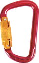 TRUSCO スライドロック付カラビナ 線径10.5mmx110mm レッド【TKNSL1111R】