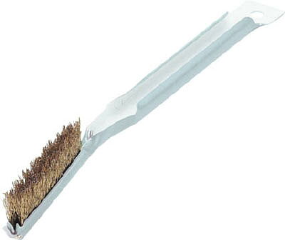 TRUSCO 金柄ブラシ 厚毛植 ゴールドメッキ線【TB-2012】(研削研磨用品・ハンドブラシ)