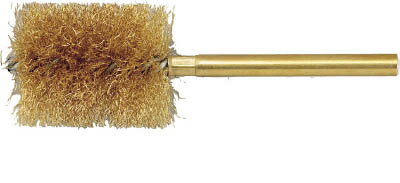 TRUSCO ネジリブラシ 電動用 真鍮 線0．15X外径Φ32X軸Φ6【TB-5726】(研削研磨用品・軸付ブラシ)