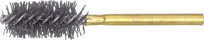 【メーカー型番】TB-5733【JANコード】4989999256185【ブランド】TRUSCO 　【特徴】●シャンク取り付け式なので交換が容易です。●逆回転での使用不可です。【用途】●各種金属製品などの内径研磨、バリ取り、黒皮落とし。●使用工具:電気ドリル・ボール盤。【仕様】●線径(mm):0.45●毛材:砥粒入ナイロン＃500●全長(mm):100●外径(mm):16●ブラシ長(mm):40●軸径(mm):6●最高使用回転数(rpm):1500●毛丈(mm):5.75●質量(g):12.5【材質／仕上】●軸：真鍮●毛材：砥粒入りナイロン【セット内容／付属品】【注意】●エアーツールは使用不可です。【原産国】日本【送料について】北海道、沖縄、離島は送料を頂きます。