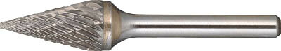 【メーカー型番】TH5C127【JANコード】4989999239379【ブランド】TRUSCO 　【特徴】●チップポケットを大きくすることにより切屑を排出しやすくし重切削に適しています。【用途】●あらゆる金属、非鉄金属、樹脂などの研削、バリ取り、面取りから溶接のビードの削落しに。【仕様】●形状:テーパー（コースカット）●刃径(mm):12.7●刃長(mm):22●軸径(mm):6●軸長(mm):45●タイプ:ロー付●最高使用回転数(rpm):15000●角度(°):28●質量(g):36【材質／仕上】【セット内容／付属品】【注意】●作業時は必ず安全帽、安全メガネなどの保護具をご着用ください。●最高使用回転数は推奨値です。【原産国】アメリカ【送料について】北海道、沖縄、離島は送料を頂きます。