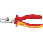 Electric Construction Plier - KNIPEX 絶縁1000Vワイヤーストリッパー 160mm【1106-160】(防爆・絶縁工具・切断用工具（絶縁）)【送料無料】