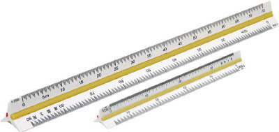 SK 三角スケール快段目盛 30cm【TSB-30KD】(測定工具・定規)