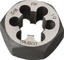 TRUSCO 六角サラエナットダイス PF3／8−19【TD6-3/8PF19】(ねじ切り工具・ねじ山修正工具)