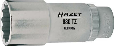 Socket Wrench - HAZET ディープソケットレンチ（12角タイプ・差込角9．5mm）【880TZ-20】(レンチ・スパナ・プーラ・ソケット)【送料無料】