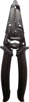 TRUSCO ワイヤストリッパー（細線用）【TWS-2】(電設工具 ワイヤストリッパー)