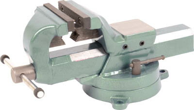 TRUSCO 回転台付リードバイス（強力型・角胴シャフト） 100mm【TSLV-100】(クランプ・バイス・バイス)【送料無料】