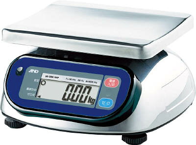 【メーカー型番】SK2000IWP-A4【JANコード】4981046608565【ブランド】A＆D【特徴】●容器保護等級IP65で、本体に水をかけて洗浄可能なステンレスボディーです。（水没は避けてください。）●取り外して洗えるステンレス皿で衛生的な計量が可能です。●3級特定計量器●検定を取得して出荷いたします。ご注文時に使用地区を指定してください。●大型液晶表示画面（文字高25mm）です。【用途】●取引証明用。●食品・農業・水産加工・レストラン・工場・学校・家庭。【仕様】●秤量(kg):2●最小表示(g):2●載皿寸法(mm):232×192●最小測定量(g):20●質量(kg):2.9●検定:国家検定品（新検則適合品）●センサー方式:ロードセル方式●容器保護等級:IP65●電源:単1乾電池×6本（別売）、またはACアダプター（AX-TB196別売）●オートパワーオフ●風袋引き機能●地域区分:八丈小笠原地域、長野県、徳島県、香川県、愛媛県、高知県、福岡県、佐賀県、長崎県、熊本県、大分県、宮崎県、鹿児島県(薩摩、大隅地方に限る)【材質／仕上】【セット内容／付属品】【注意】●ご使用時は使用地域のご確認をお願いします。【原産国】韓国【送料について】北海道、沖縄、離島は送料を頂きます。