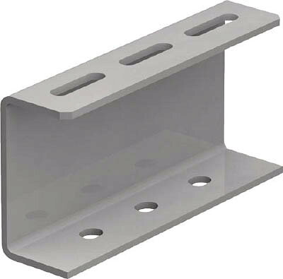 TRUSCO 配管支持用チャンネルブラケット 100型 スチール L200【TKC1-WB020-U】(管工機材・配管支持金具)