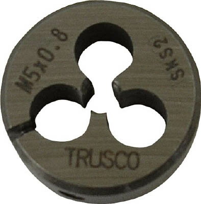 TRUSCO 丸ダイス 25径 M5×0．8 （SKS）【T25D-5X0.8】(ねじ切り工具・ダイス)
