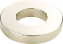 TRUSCO ネオジム磁石 外径18mmX穴径7mmX厚6mm 1個入【TN18-7RA-1P】(マグネット用品・マグネット素材)