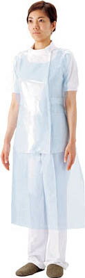 サラヤ プラスチックエプロン袖なし50枚ブルー【51063】(保護具・保護服)