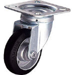 ハンマー 400S型自在 ゴム車100mm【400S-R100-BAR01】(キャスター・プレート式ゴム車)