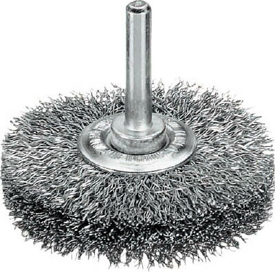 LESSMANN 軸付ホイルブラシ 鋼線 0．2 φ50【415142】(研削研磨用品・軸付ブラシ)(4.0)