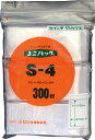 セイニチ 「ユニパック」 S−4 55×40×0.04 300枚入【S-4】(梱包結束用品・ポリ袋)