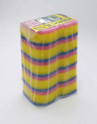 キクロン キクロンプロ外食産業用スポンジ5Pピンク【S-100】(清掃用品・たわし・スポンジ)