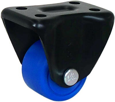 シシク 低床重荷重用キャスター 固定 50径 MC車輪 黒【HK-50MC BK】(キャスター・低床式キャスター)