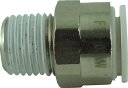 チヨダ ファイブメイルコネクタ W(白)10mm・R1/4【F10-02MW】(流体継手・チューブ・チューブ継手)
