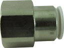 チヨダ ファイブフィメイルコネクタ W(白)10mm・RC3/8【F10-03FW】(流体継手・チューブ・チューブ継手)