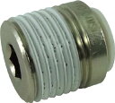 チヨダ ファイブ六角穴付メイルコネクター W(白)10mm・R1/2【F10-04MSW】(流体継手・チューブ・チューブ継手)
