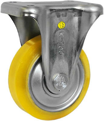 シシク 静電気帯電防止キャスター ウレタン車輪 固定 130径【EUWK-130】(キャスター・静電キャスター)【送料無料】(4)